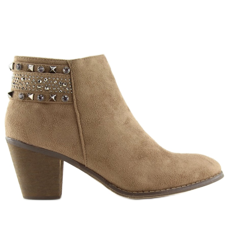 Ženske bež čizme L3526 Khaki