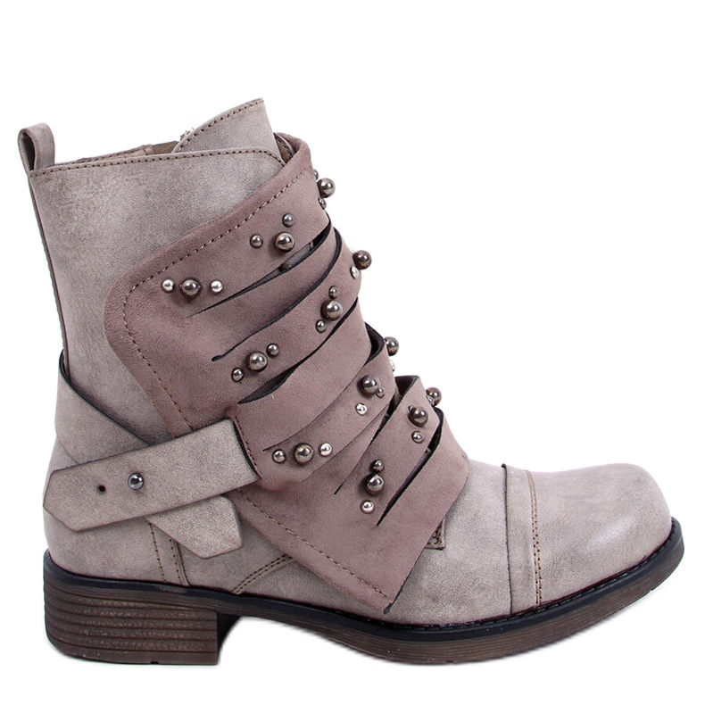 Vojne bež čizme 17103-4 Khaki kaki