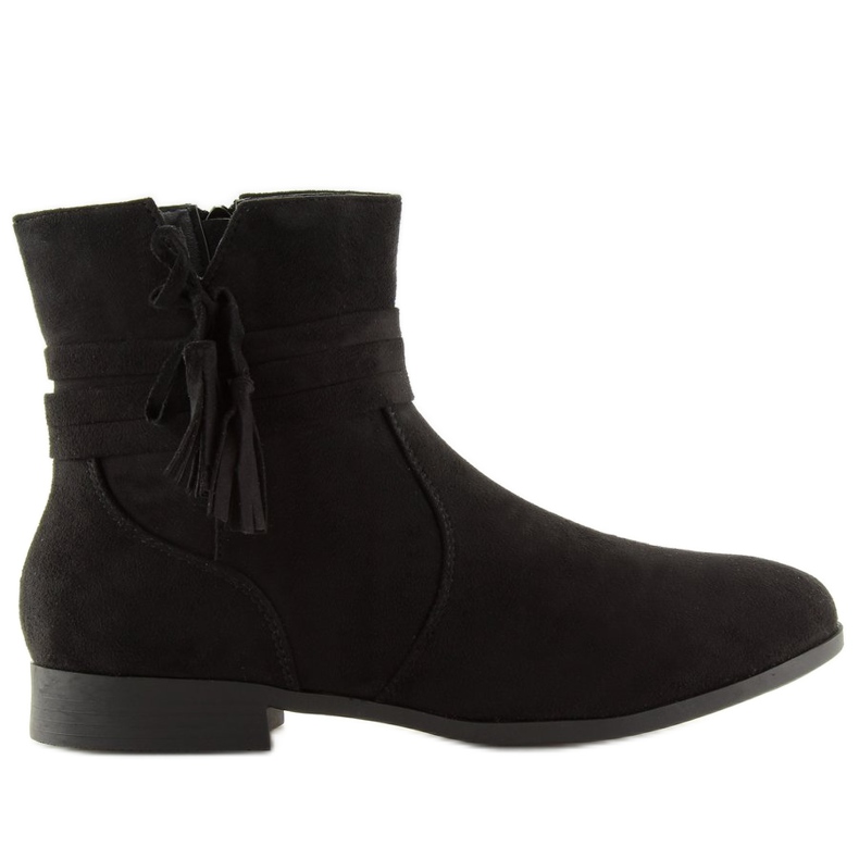 Crne čizme od antilopa LL022 Crna crno