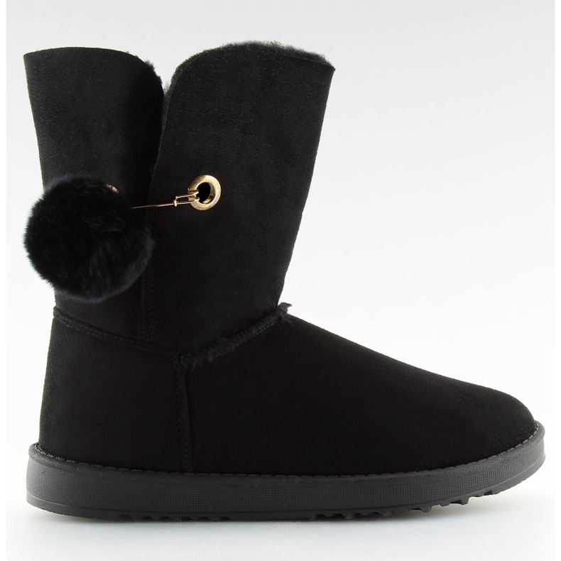 Crna emusy s pomponom SP04P crna crno