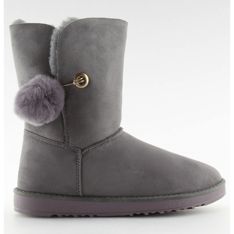 Emuzi s pompon sivim SP04P sivim siva