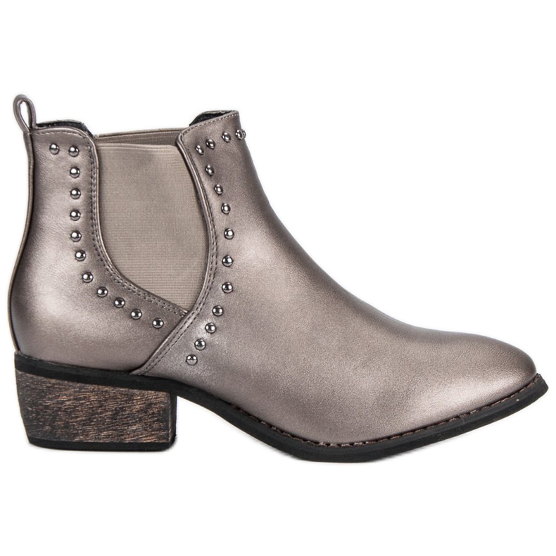 Sweet Shoes Srebrne ležerne čizme Chelsea siva