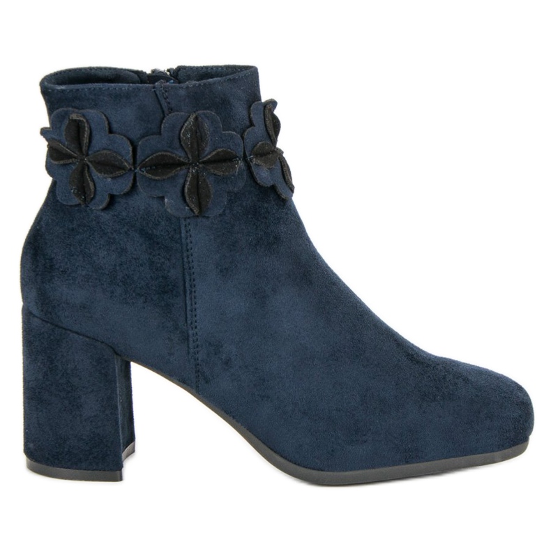 Kylie Suede Navy Blue Boots plava