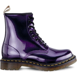 Dr. Martens Vegan 1460 krom tamno ljubičasta boja boje metalik