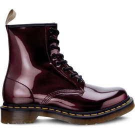 Dr. Martens Vegan 1460 Chrome Oxblood Chrome boja metalik crvena