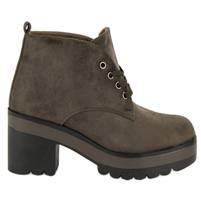 Lagane čizme s visokim potpeticama zelena