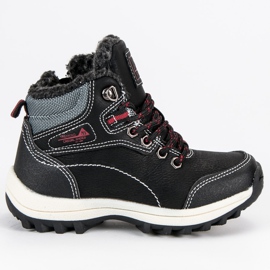 Arrigo Bello Dječačke cipele s ovčjom kožom crna