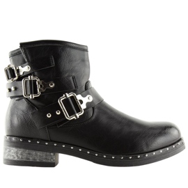 Crne ženske crne čizme 7313-PA Crne crna