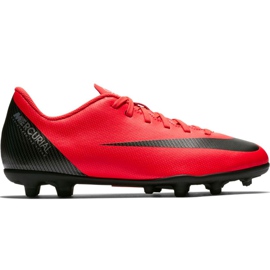 Nike Mercurial Vapor 12 Club Gs CR7 FG / MG Jr AJ3095-600 Nogometne cipele raznobojna crvena
