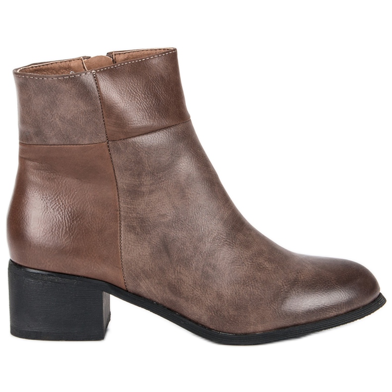 Small Swan Klasične čizme s visokim potpeticama crno smeđa