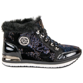 Aclys Modne vezane tenisice crna višebojan