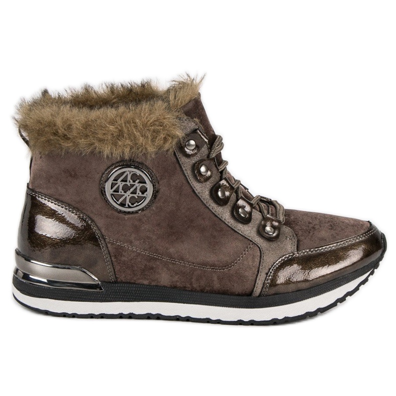 Aclys Modne vezane tenisice smeđa