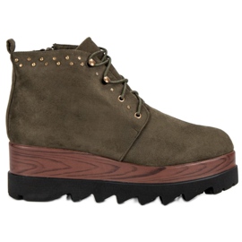 Kylie Čizme od antilopa zelena