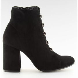 Crne OM-15 Crne čizme s visokim potpeticama crna