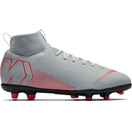 Bijele tenisice Nike Mercurial Superfly 6 Club Mg Jr AH7339 060 bijele bijela bijela