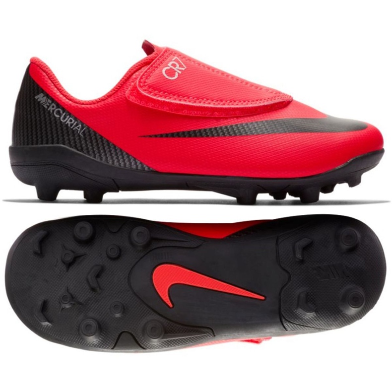 Nike Mercurial Vapor 12 Club Ps V CR7 Mg Jr AJ3096-600 raznobojna crvena