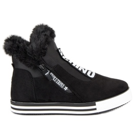 Sportske klinaste štikle crna