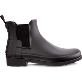 Hunter Ženska originalna rafinirana crna boja Chelsea