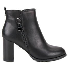 Super Mode Crne čizme s visokim potpeticama crna