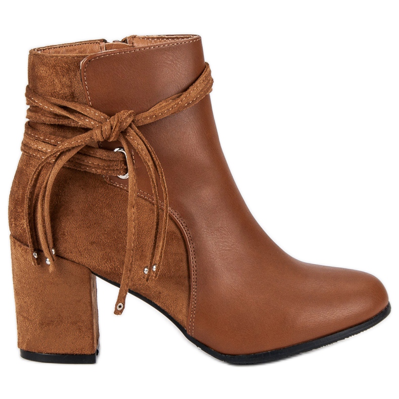 Nio Nio Camel Booties On A Post smeđa