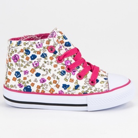 Visoke tenisice s cvijećem višebojan