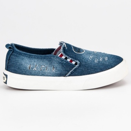 Slip-on jeans tenisice plava