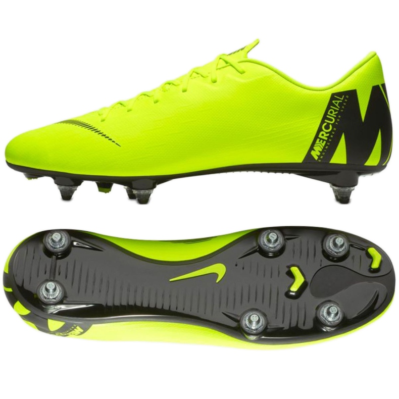 Nike Mercurial Vapor 12 Academy Sg Pro M AH7376-701 nogometne cipele raznobojna zelena