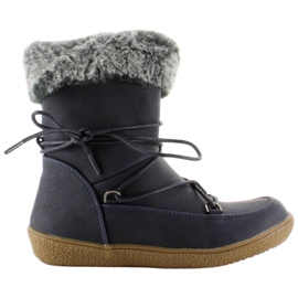 Pola čizme za djecu s krznom K1647201 Marino tamnoplava