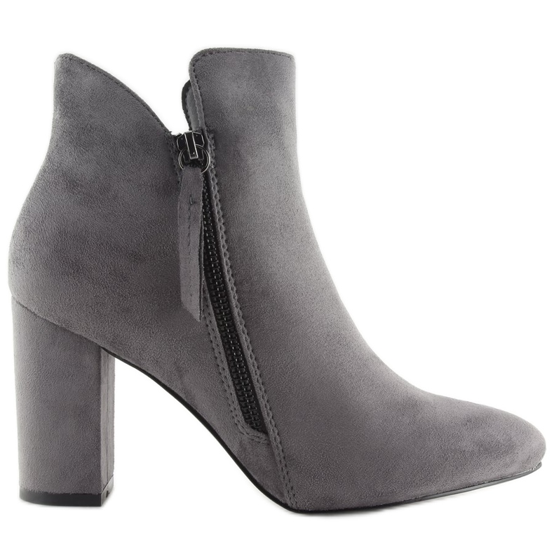 Sive čizme s visokim potpeticama 6900 Grey siva