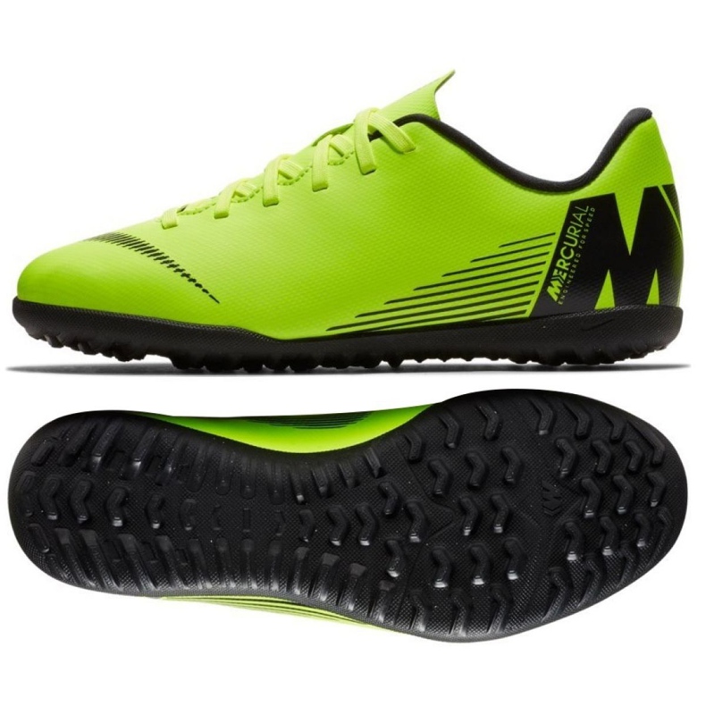 Nike Mercurial Vapor X 12 Club Tf Jr AH7355-701 nogometne cipele zelena zelena