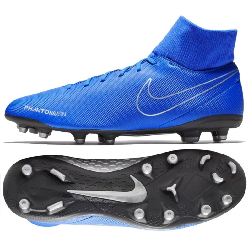 Nike Phantom Vsn Club Df FG / MG M AJ6959-400 nogometne cipele plava plava