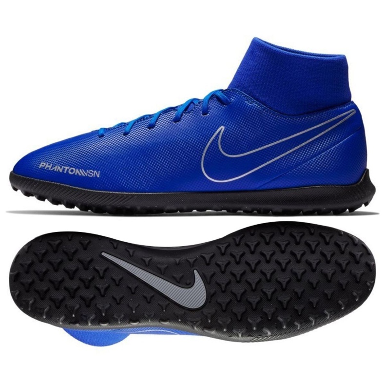 Nike Phantom Vsn Club Df Tf M AO3273-400 nogometne cipele raznobojna plava