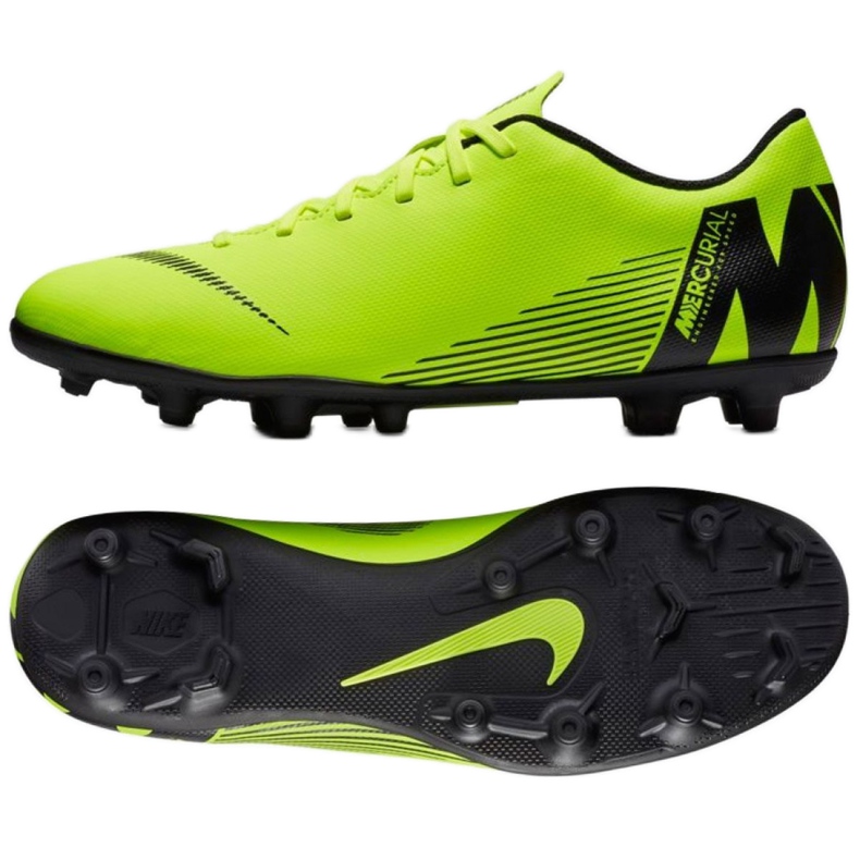 Nike Mercurial Vapor 12 Club Mg M AH7378-701 nogometne cipele zelena zelena
