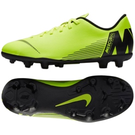 Nike Mercurial Vapor 12 Club Mg Jr AH7350-701 nogometne cipele višebojan zelena