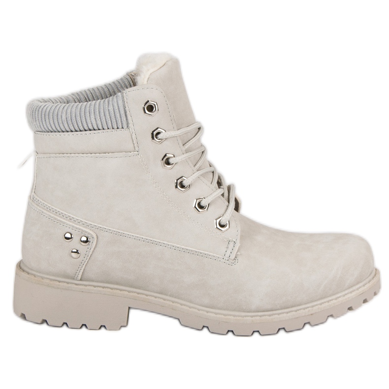 Sive, izolirane planinarske čizme siva