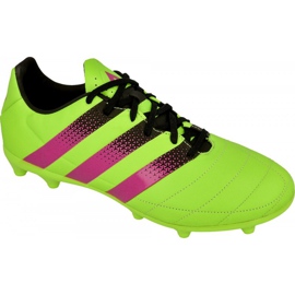Adidas Ace 16.3 FG / AG M Kožne kopačke AF5162 zelena zelena