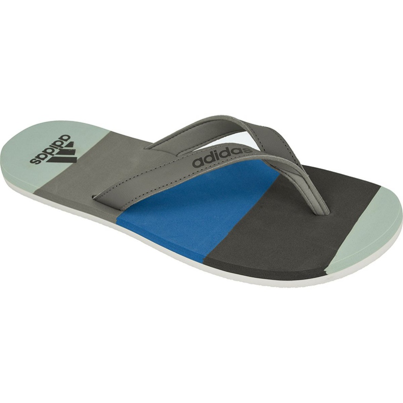 Adidas papuče Eezay s prugama M BA8809 plava siva