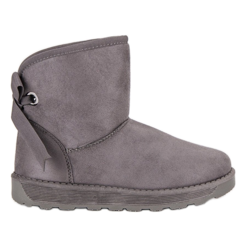 Mukluki s mašnom siva