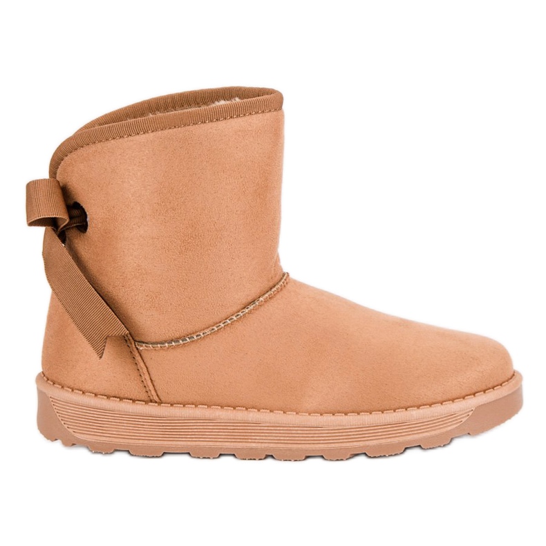 Mukluki s mašnom smeđa