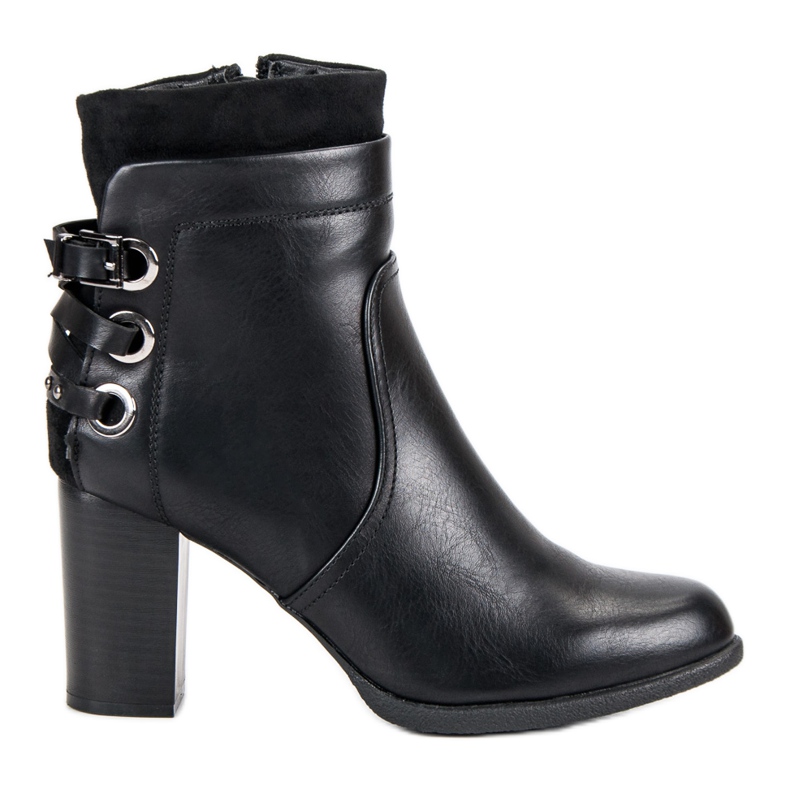 Super Mode Elegantne čizme na post crno