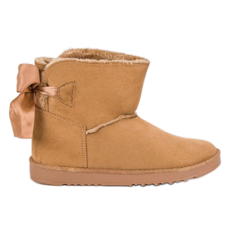 Snježne čizme s namotanom drškom smeđa