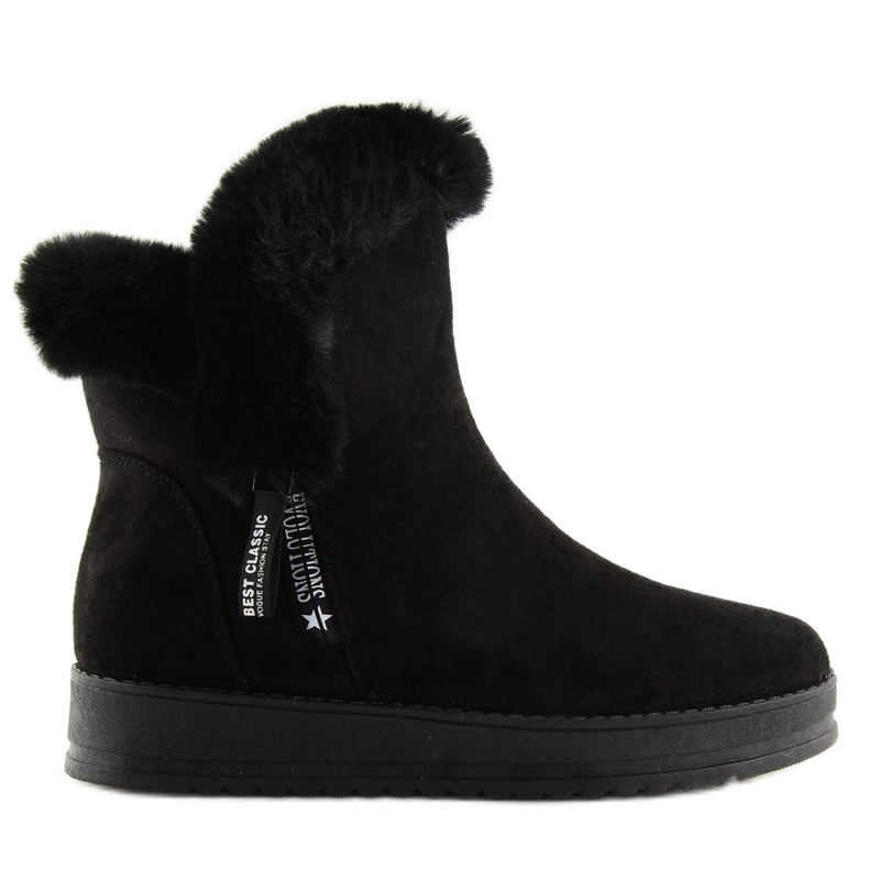 Tople crne čizme za snijeg MZ-75 Black crno