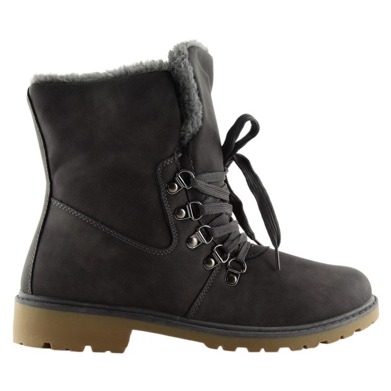 Sive planinarske čizme sive 1119-PA Siva