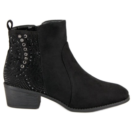 Nio Nio Crne čizme s kristalima crna