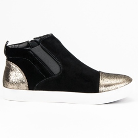 J. Star Elegantne ženske tenisice crna žuta boja