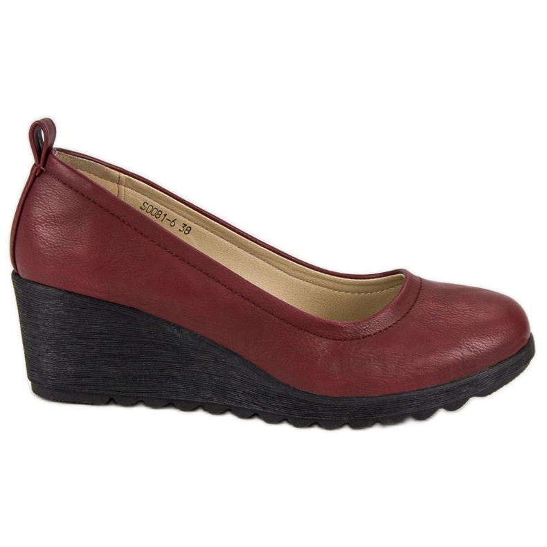 J. Star Crvene pumpe na klinu crvena