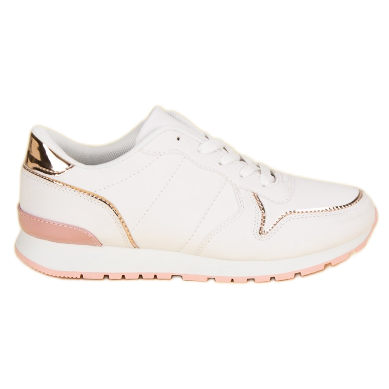 Bijele sportske cipele bijela žuta boja ružičasta