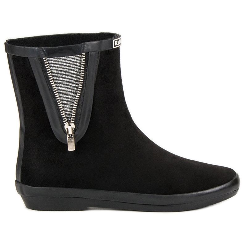 Kylie Galoše od antilopa s ukrasnim zatvaračem crno