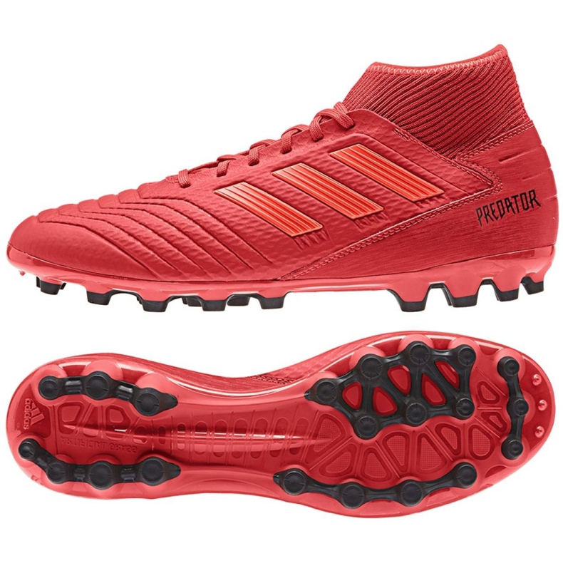 Adidas Predator 19.3 Ag M D97944 kopačke crvena crvena