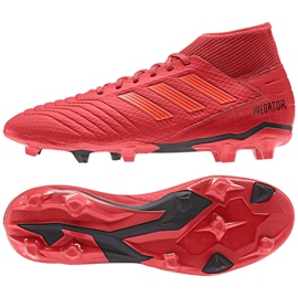 Adidas Predator 19.3 Fg M BB9334 kopačke višebojan crvena